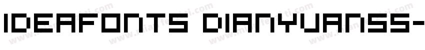 ideafonts dianyuan55字体转换